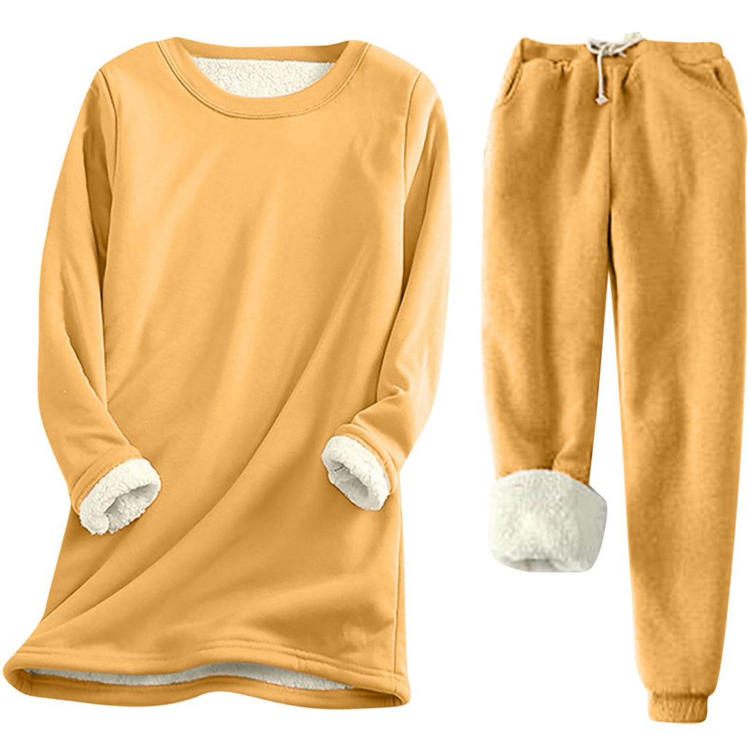 Damen Freizeit Sweatshirt-Set mit kuscheligem Innenfutter und lässiger Passform EB