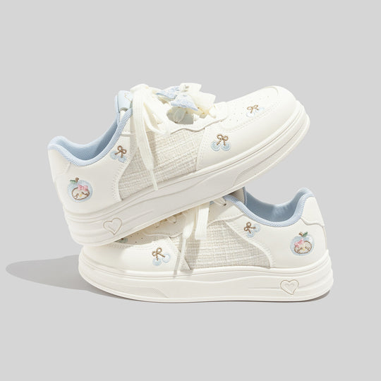 Damen Sneakers mit verspieltem Obstmotiv und atmungsaktiver Oberfläche EB