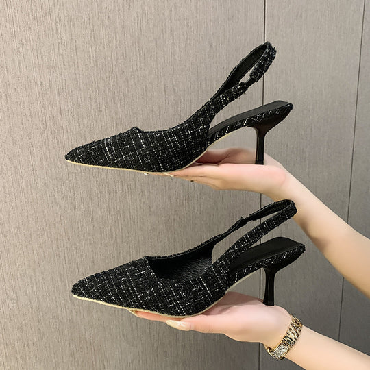 Damen elegante Slingpumps mit feiner Textur EB