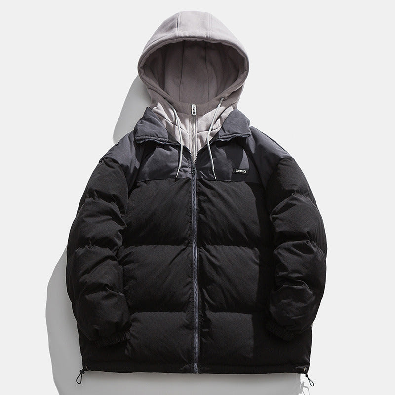Herren Winterjacke mit abnehmbarer Kapuze und wärmeisolierender Fütterung EB