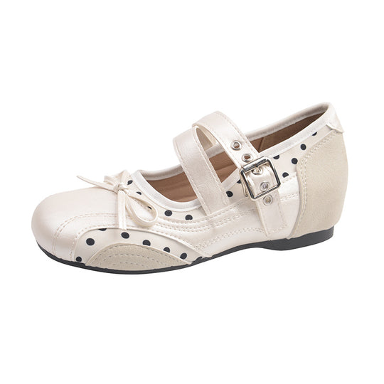 Damen Ballerinas mit zwei verstellbaren Riemchen und elegantem Design EB