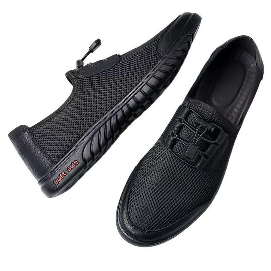 Damen Komfortable Mesh-Sneaker mit elastischer Schnürung und rutschfester Sohle EB