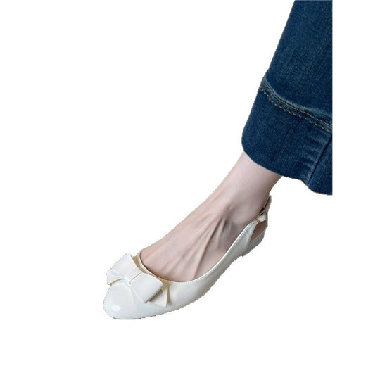 Damen Slingback Ballerinas mit dekorativer Schleifenverzierung EB