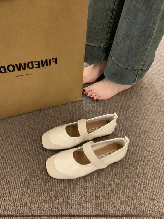 Damen Ballerina-Pumps mit verstellbarem Riemchen und elastischen Komfortsohle EB