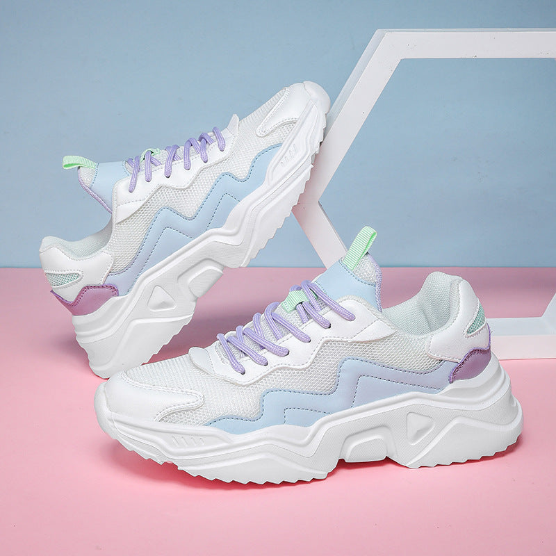 Damen Sportliche Sneakers mit atmungsaktiver Struktur und dämpfender Sohle EB