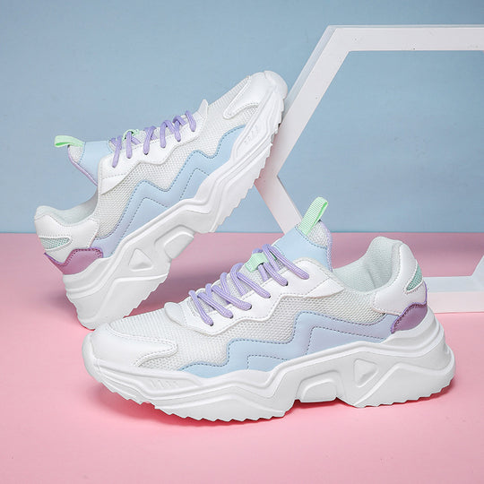 Damen Sportliche Sneakers mit atmungsaktiver Struktur und dämpfender Sohle EB