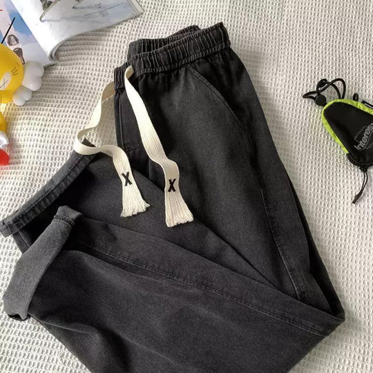 Herren lässige Sweatpants mit verstellbarem Bund und seitlichen Eingrifftaschen EB