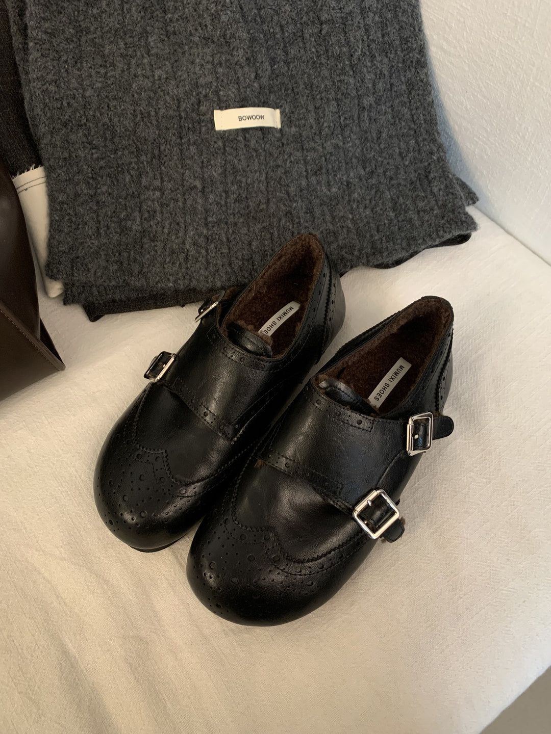 Damen Mokassins mit doppeltem Riemen und softer Innensohle EB