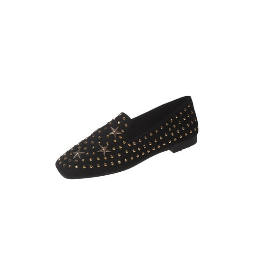 Damen Elegante Mokassins mit Glitzer-Applikationen EB