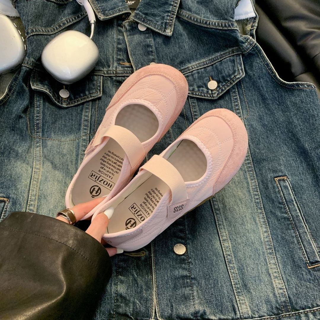 Damen Komfortable Ballerina-Schuhe mit herausnehmbarer Sohle EB