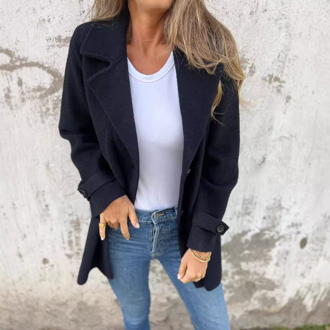 Damen schicker Wollmantel EB