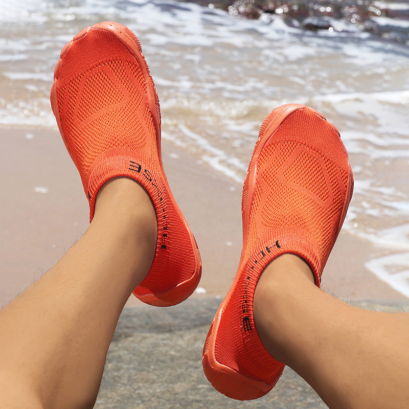 Damen Flexible Aquaschuhe mit elastischem Design und rutschfester Sohle EB