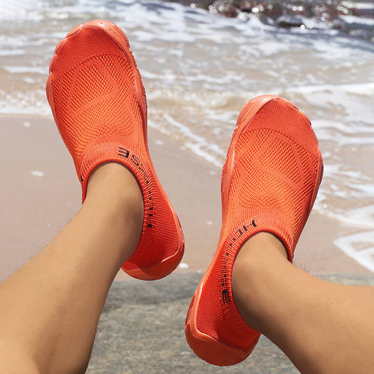 Damen Flexible Aquaschuhe mit elastischem Design und rutschfester Sohle EB