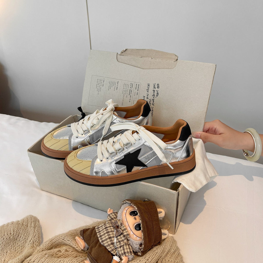 Damen modische Sneakers im Retro-Stil mit ergonomischer Dämpfung EB