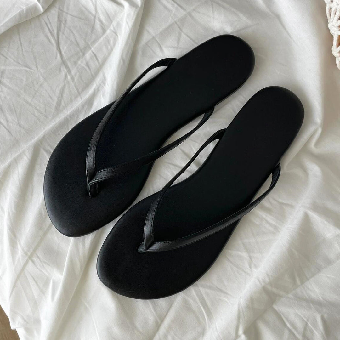 Damen Zehentrenner-Sandalen mit ergonomischem Fußbett und minimalistischer Silhouette EB