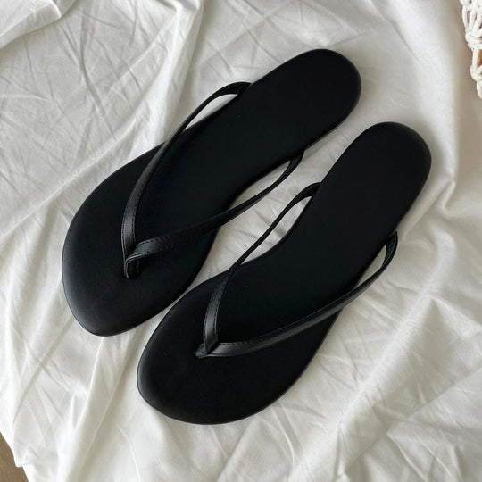 Damen Zehentrenner-Sandalen mit ergonomischem Fußbett und minimalistischer Silhouette EB