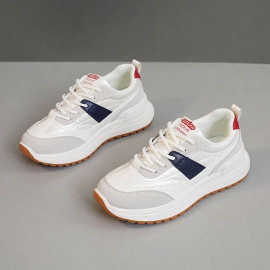 Damen modische und bequeme Sneakers mit stoßdämpfendem Laufprofil EB