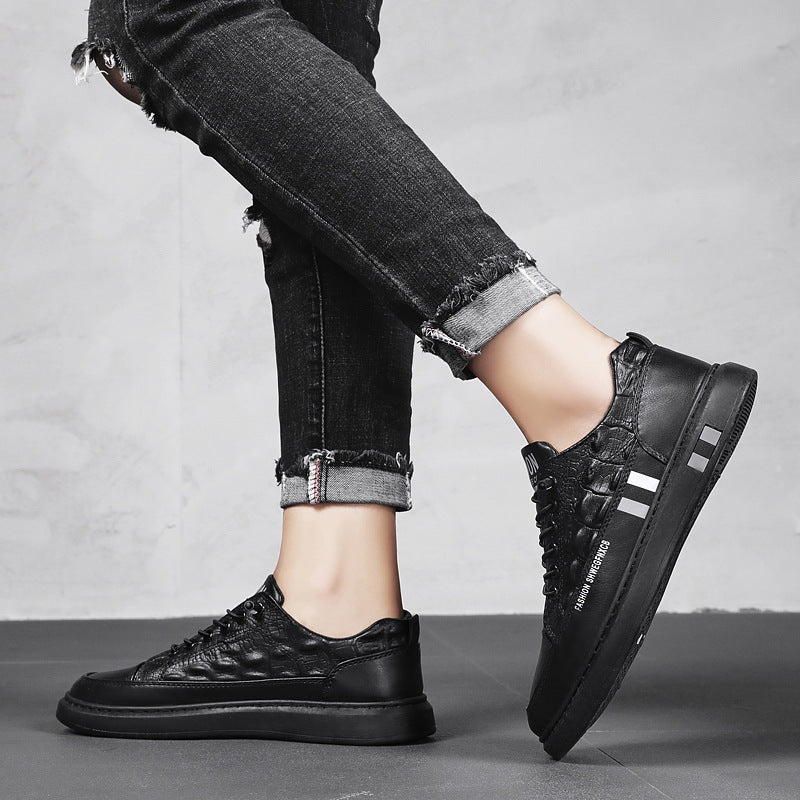 Damen Komfortable Sneakers mit trendigem Krokodil-Design EB
