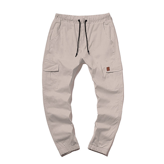 Herren Cargo-Hose im modernen Design mit mehreren Taschen und elastischem Bund EB