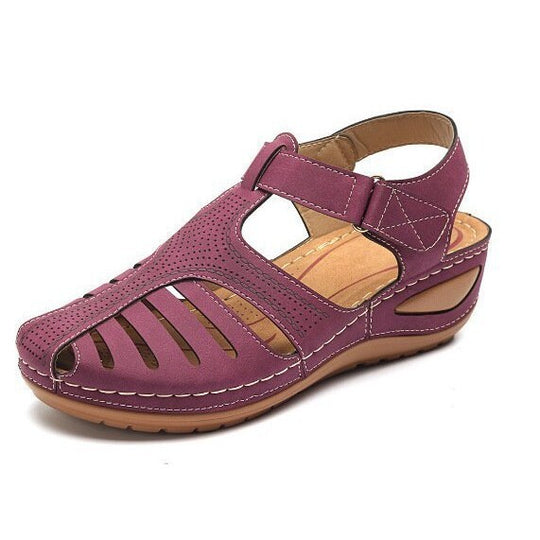 Damen Sportliche und luftige Riemchen-Sandalen mit anatomischem Fußbett EB