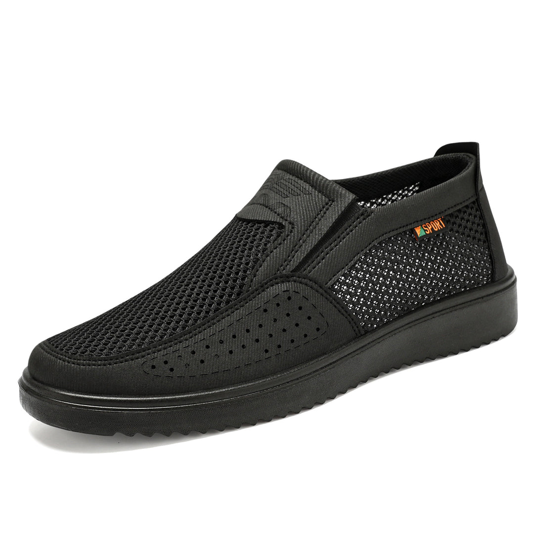 Damen Sportliche Mesh Slip-On Sneakers mit rutschfester Sohle EB