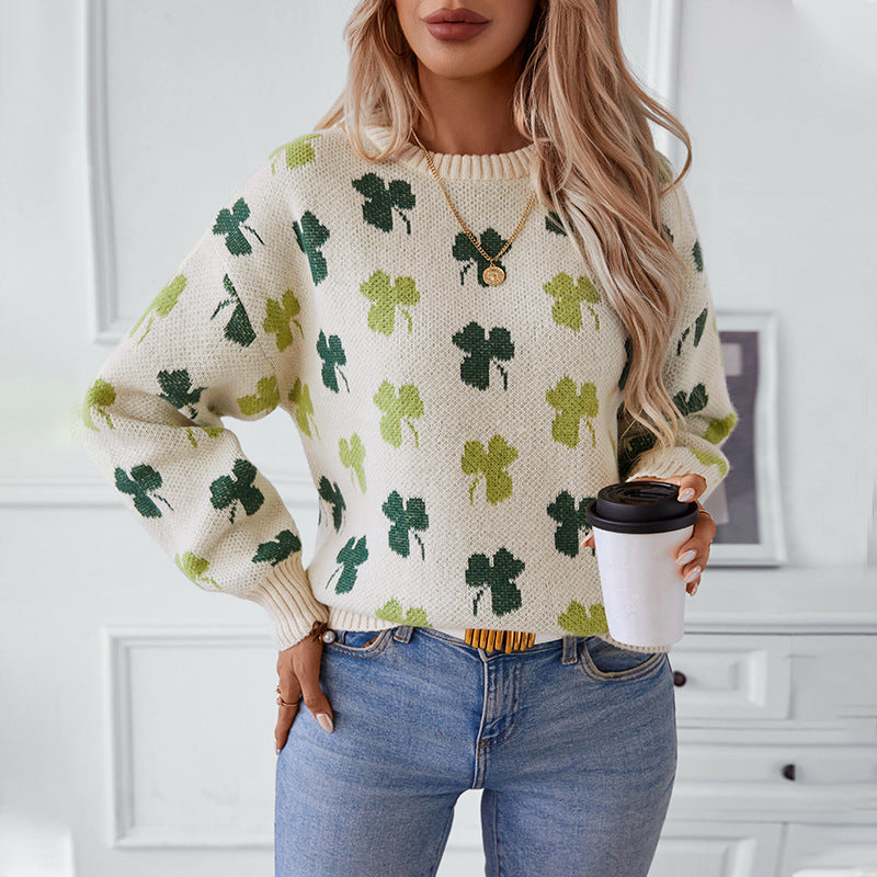Damen gemusterter Pullover EB
