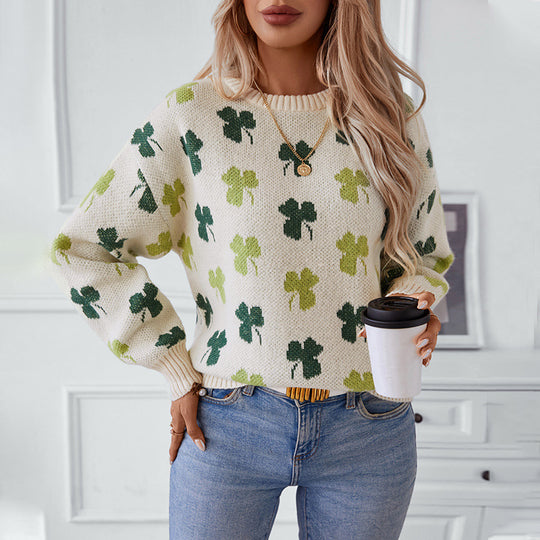 Damen gemusterter Pullover EB