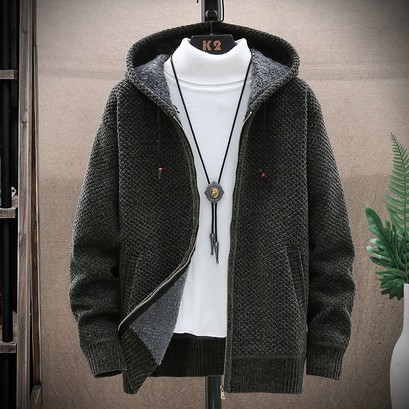 Damen gemütliche Kapuzenjacke mit weichem Innenfutter und innovativem Schnitt EB