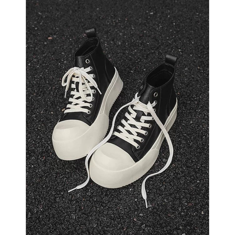 Damen Hochschaft Sneakers mit stylischem Plateau und robustem Obermaterial EB