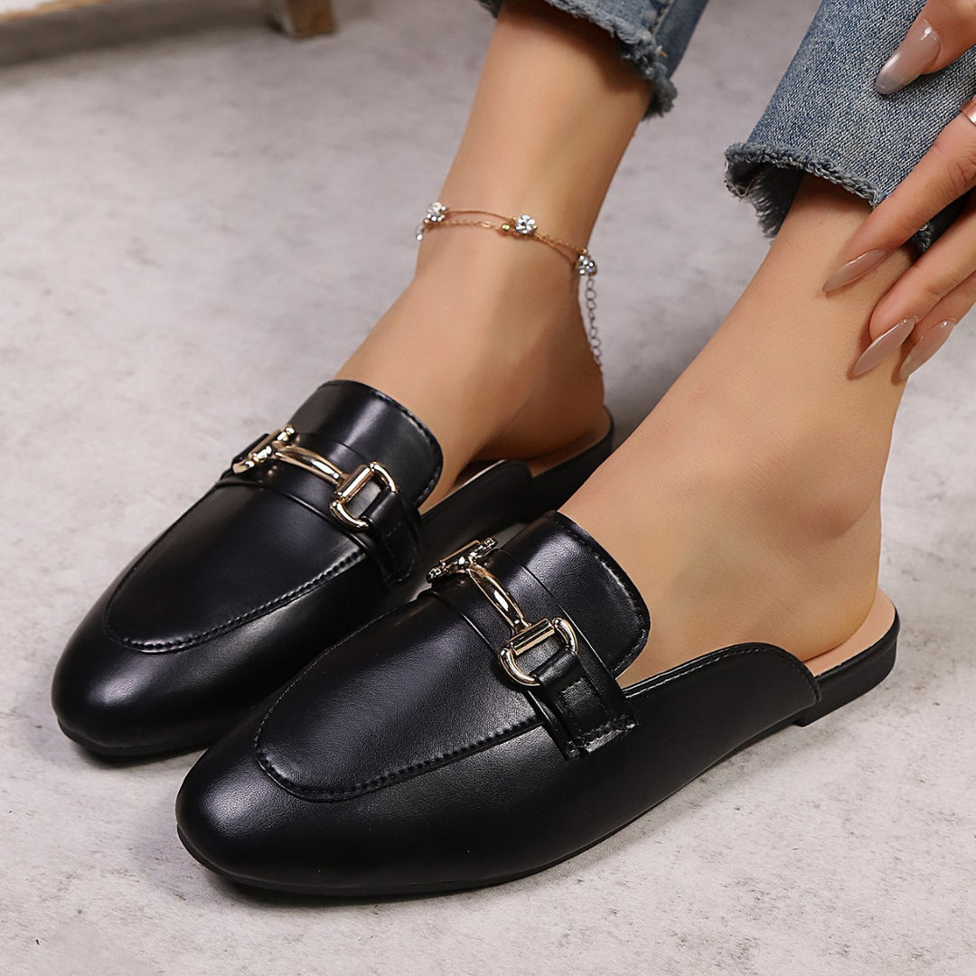 Damen Elegante Mokassins mit modischem Schnallen-Detail EB