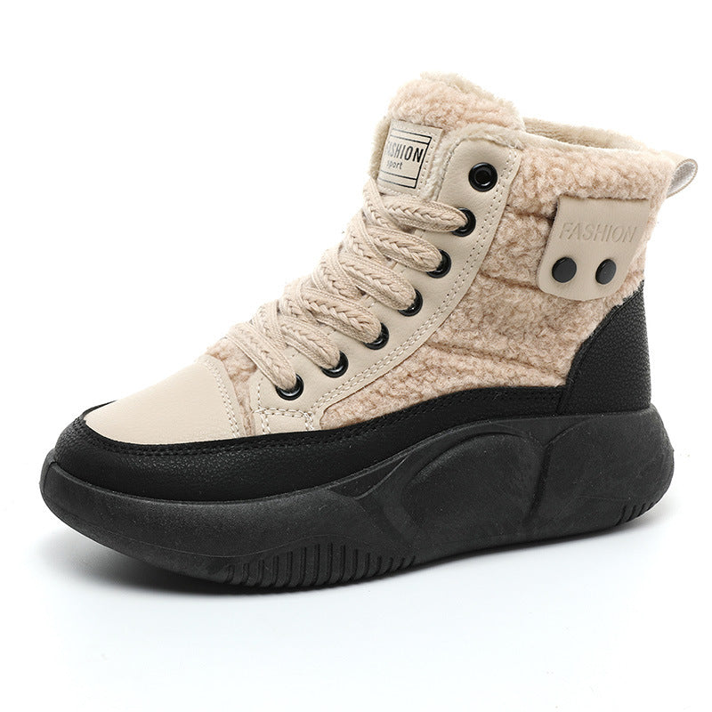 Damen High-Top Sneakers mit isolierendem Innenfutter und rutschfester Sohle EB