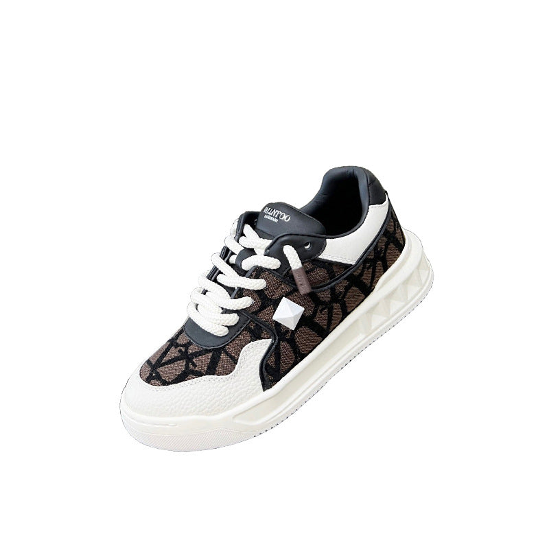 Damen Sportliche Sneakers mit trendigem Camouflage-Design und robustem Obermaterial EB