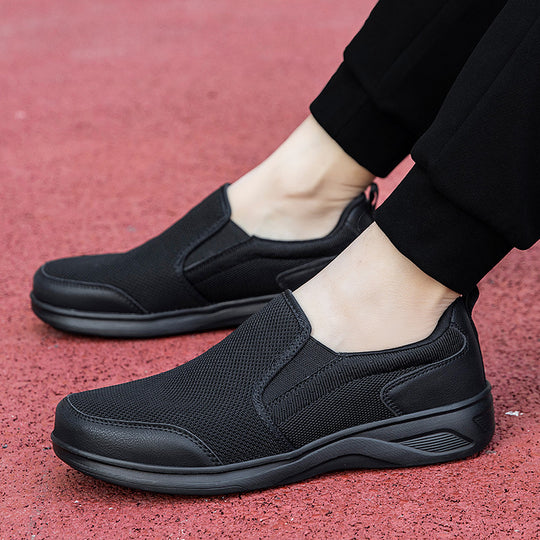 Damen Elastische Slip-On Sneakers mit atmungsaktivem Mesh-Obermaterial EB