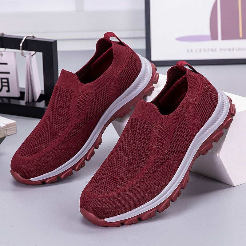 Damen Freizeit-Sneaker mit atmungsaktivem Mesh-Obermaterial und flexiblem Sohlenkomfort EB