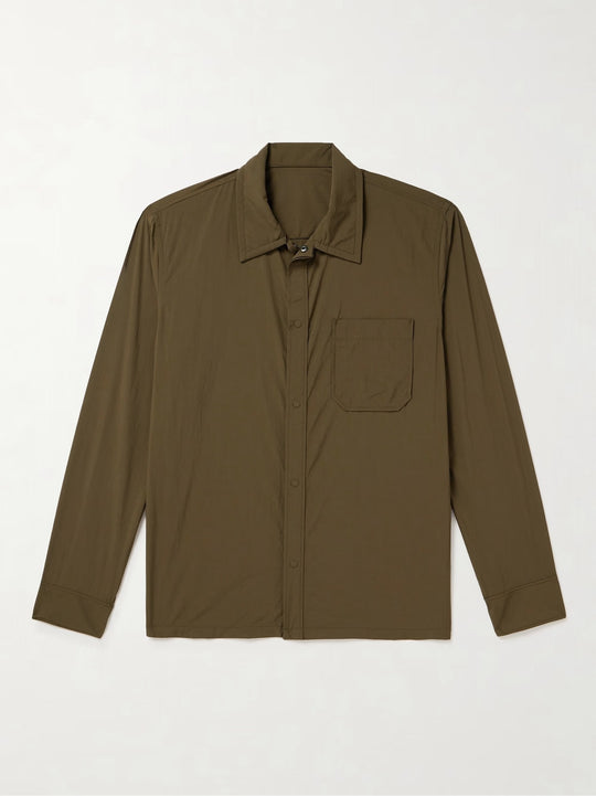 Damen modische Langarm-Hemdjacke mit Tasche EB
