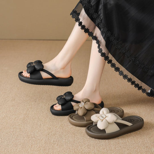 Damen Sandalen mit floralem Design und bequemer Sohle EB