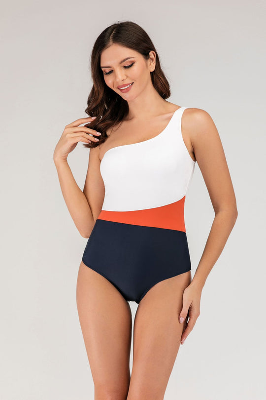 Damen Sportlicher Einteiler-Badeanzug mit hochwertigem Material EB