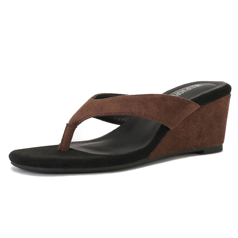 Damen Elegante Wedge-Pantoletten EB