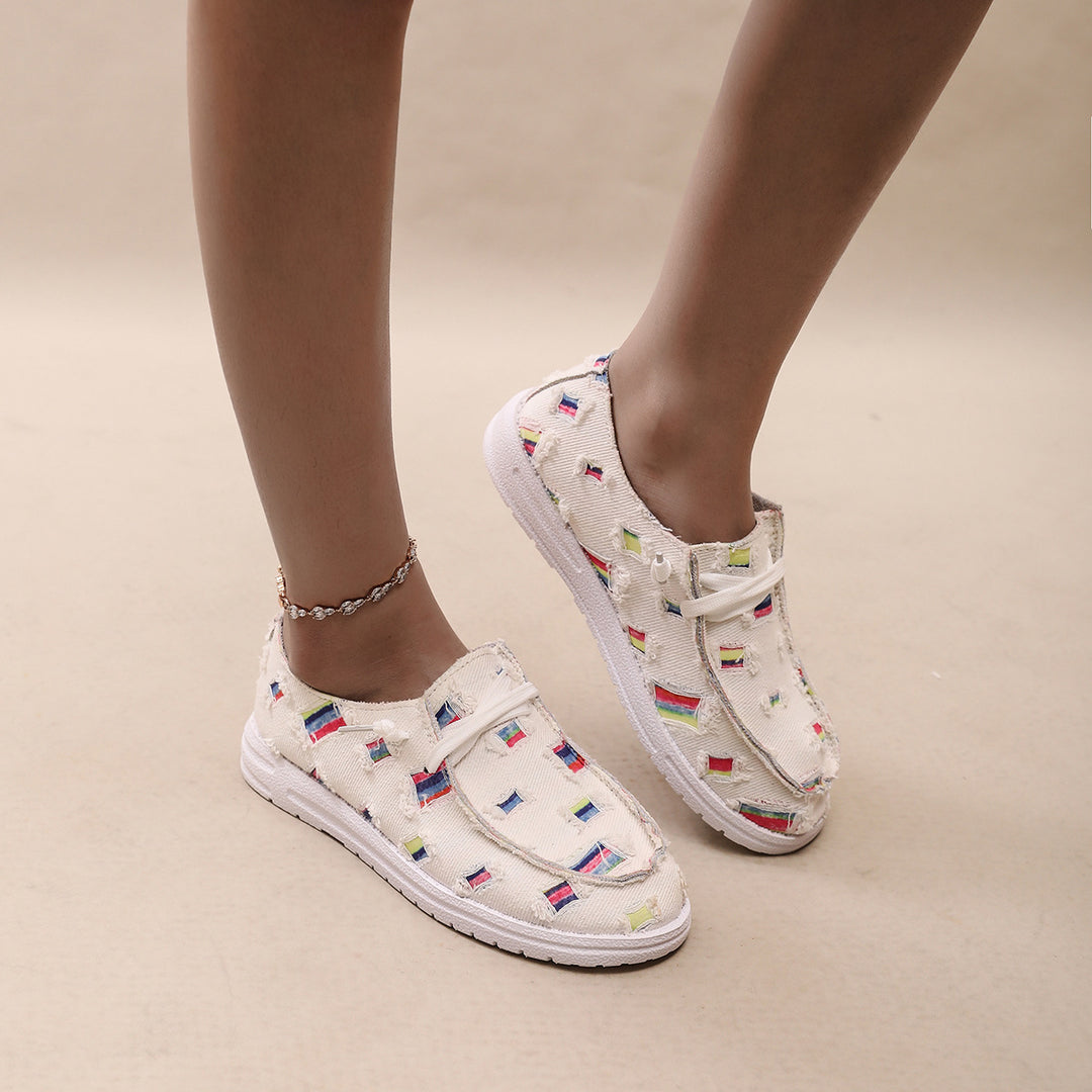 Damen Modische Sneaker mit einzigartigem Muster EB