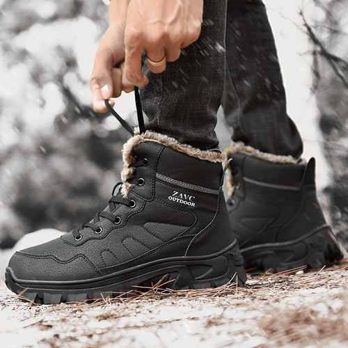 Damen warme Outdoor-Winterstiefel mit isolierender Polsterung und rutschfester Sohle EB