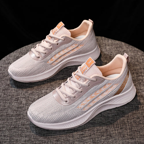 Damen Atmungsaktive Sport Sneakers mit flexiblem Strickdesign EB