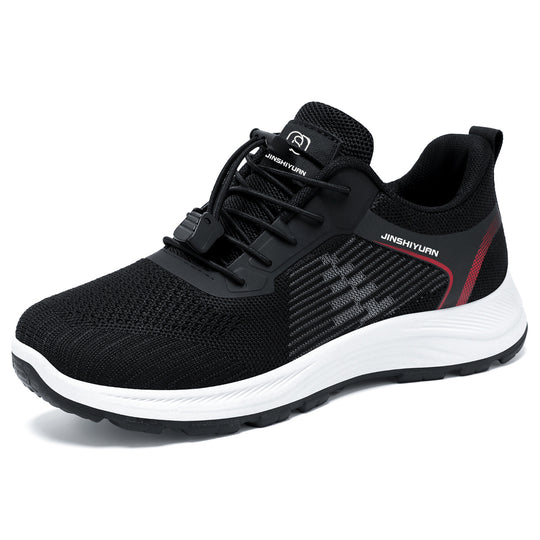 Damen nan leichter atmungsaktiver Strick-Walking-Sneaker mit Schnellzug-Kordel und gedämpfter EVA-Zwischensohle EB