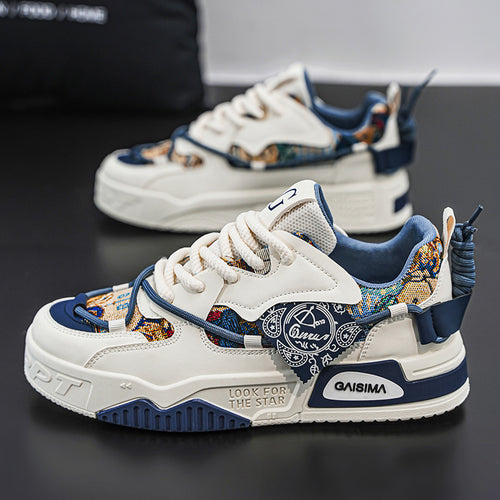 Damen sportliche Chunky-Sneaker mit einzigartigem Design und atmungsaktiver Sohle EB