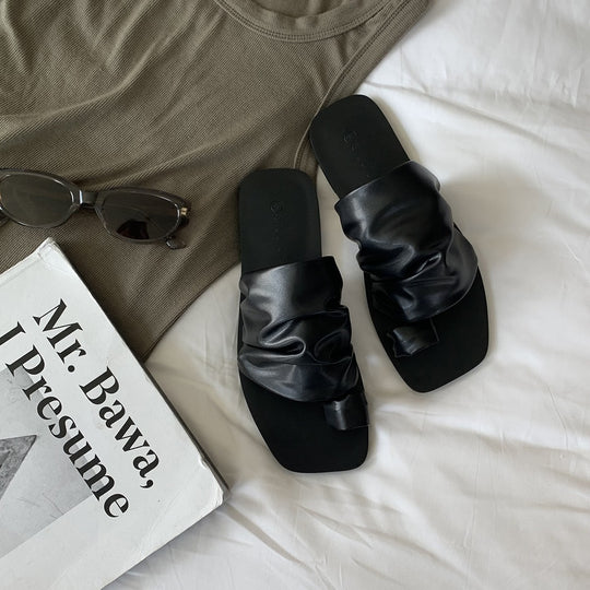 Damen Slipper mit strukturiertem Obermaterial und bequemer Fußbettgestaltung EB