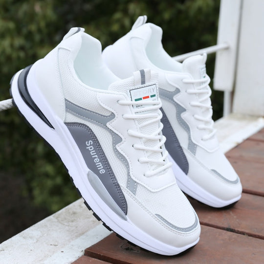 Damen Sportliche Sneaker mit atmungsaktiver Mesh-Oberfläche und stoßdämpfender Sohle EB