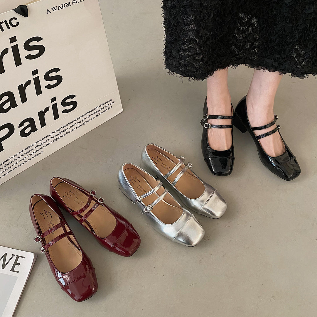 Damen Elegante Riemchen-Pumps mit modischen Schmuckdetails EB