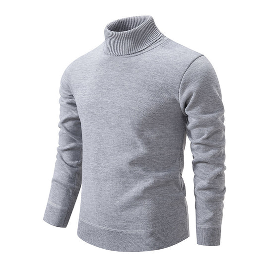 Herren Rollkragenpullover aus weichem Strick mit strukturiertem Design EB