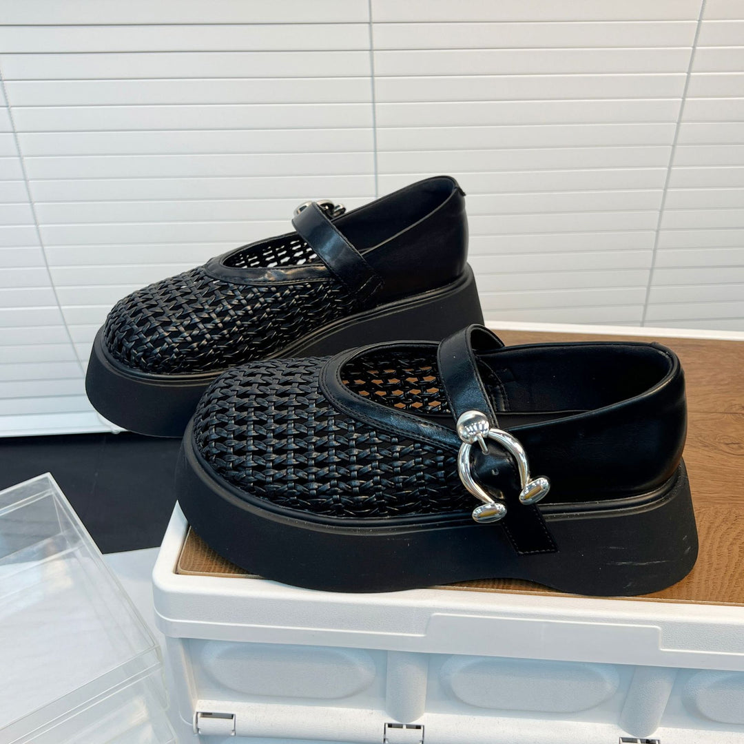 Damen Komfortable Plateau-Schuhe mit Netzdesign EB
