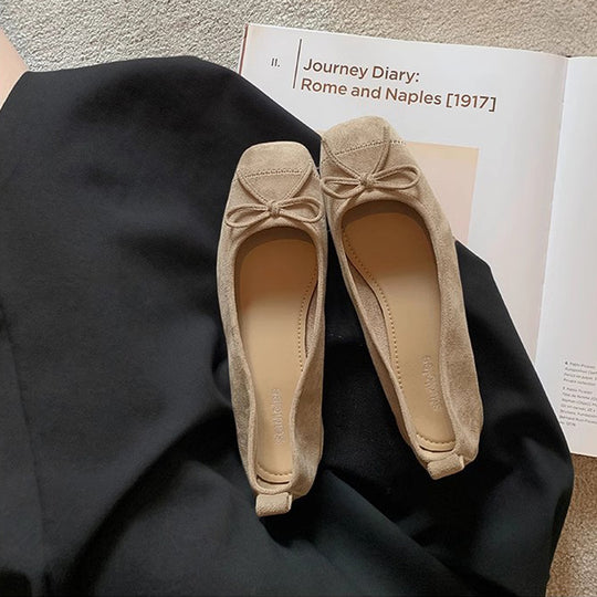 Damen Ballerinas mit dekorativem Schleifen-Detail EB
