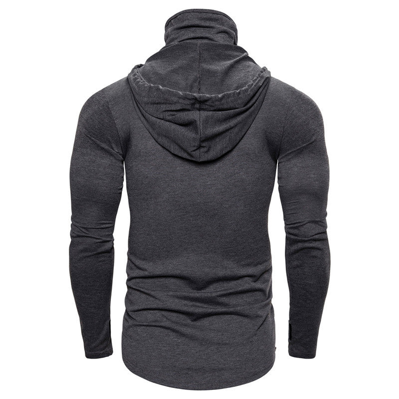 Herren Hoodie mit Skelett-Design und praktischem Gesichtsschutz EB